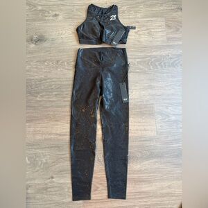 Wear it to Heart WITH Peloton Black Two-Piece Activewear Set